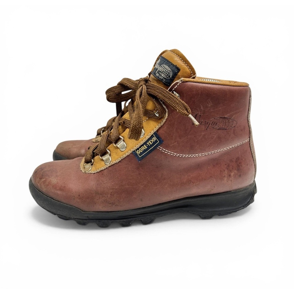 Vasque Sundowner Leather Hiking Boots Women 8 N Skywalk 7536 Gore Tex Made Italy